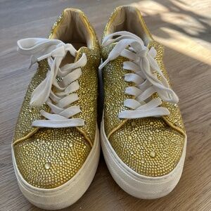 Betsey Johnson sparkle sneakers